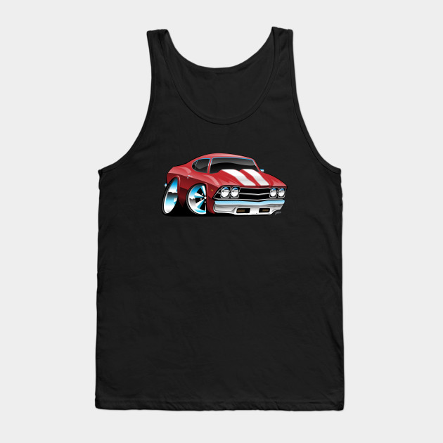 Classic American Muscle Car Cartoon